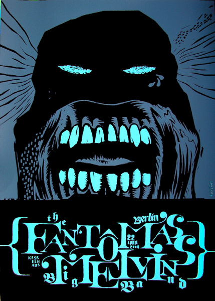 Concert Poster for Fantomas and Melvins Big Band in Berlin