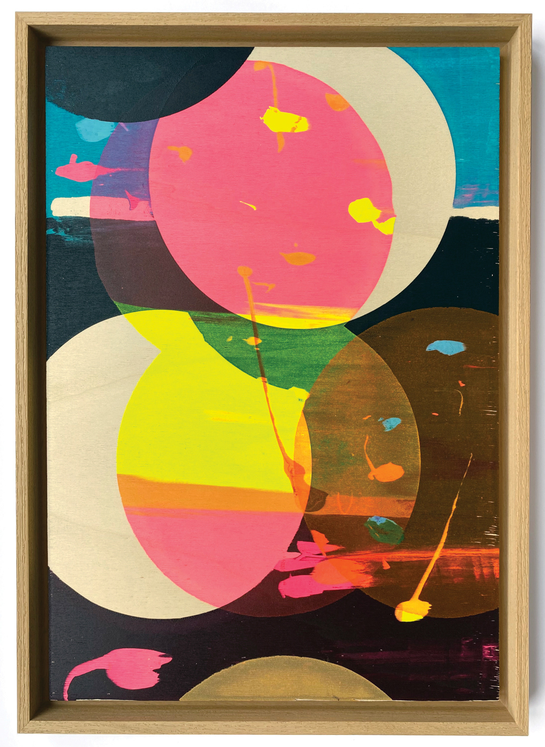 Stalker 28, 2021, screen-print on wood, 39 x 54 cm