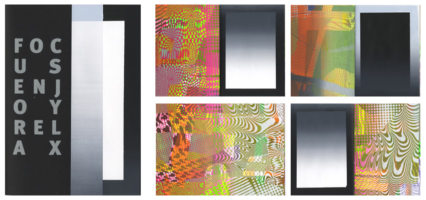 Focus Enjoy Relax, Screen printed on white paper, 16 pages + cover, edition of 50 ex, 23 x 17 cm, 2015