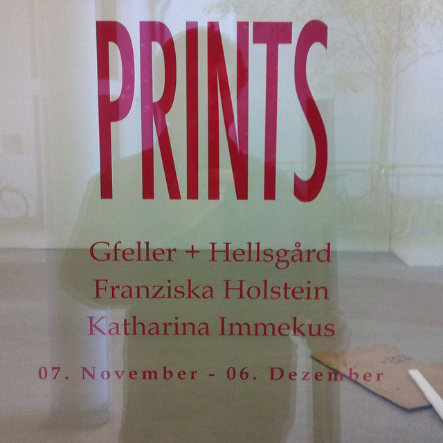 Prints, group exhibition at Galerie Ehrentraut, Berlin, Germany 2015