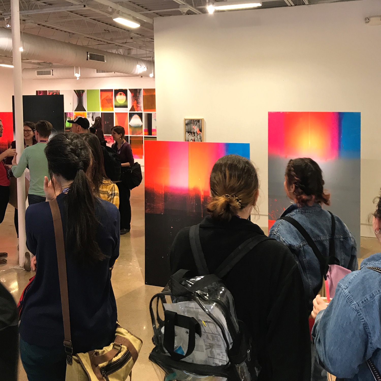 "No no no no I want you to be wide awake and and hear details you've never heard before!", screen-print on plywood, 190 m2, Fort Worth Contemporary Arts, 2019, TX, USA