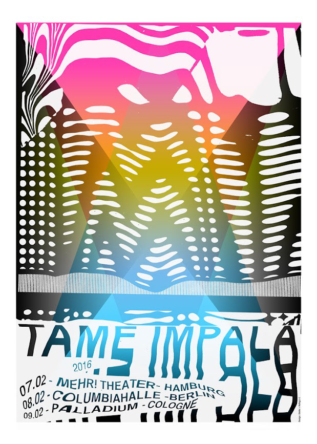 Tame Impala German tour poster 2016