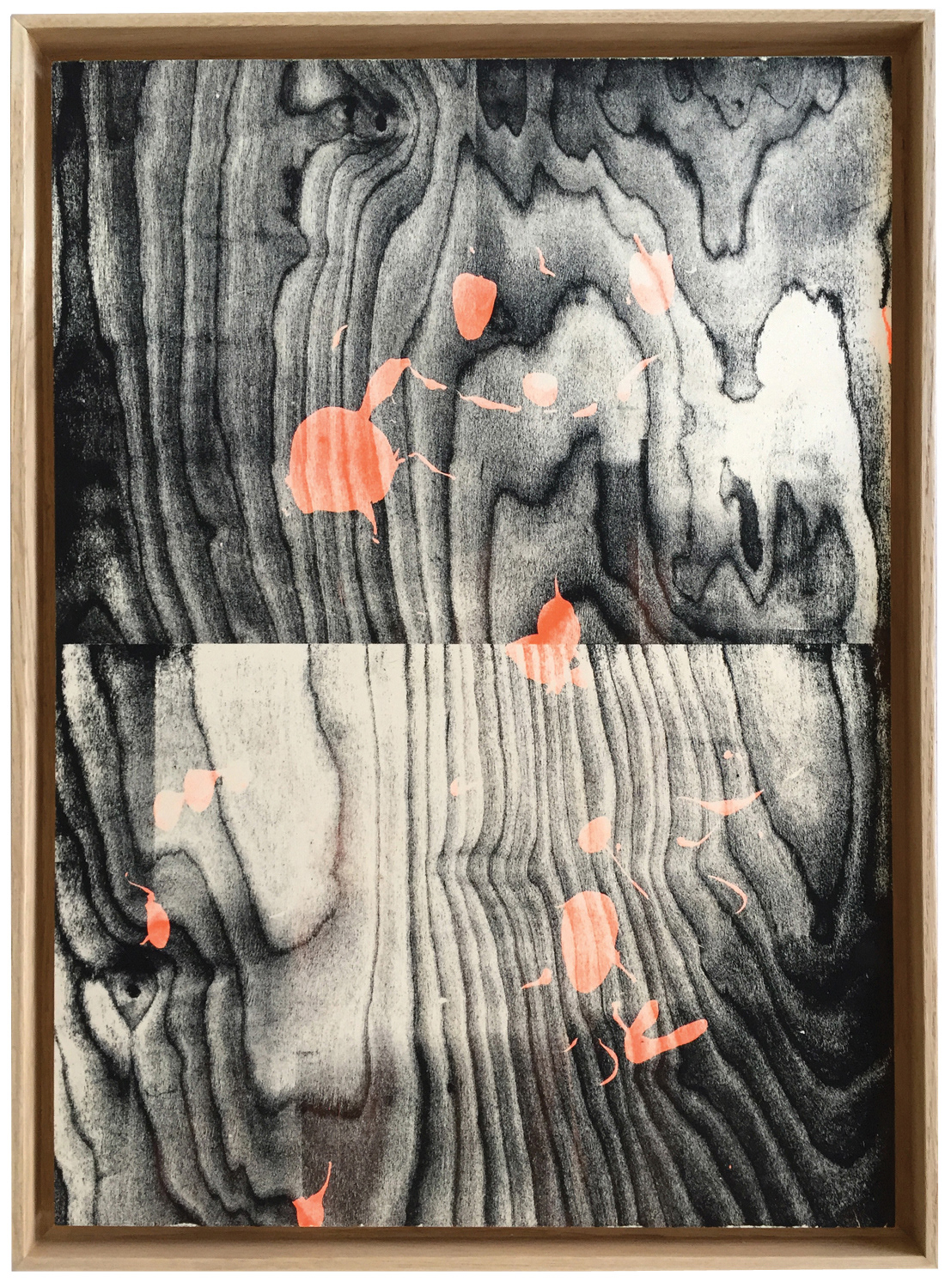 Psychic TV, screen-print on wood
