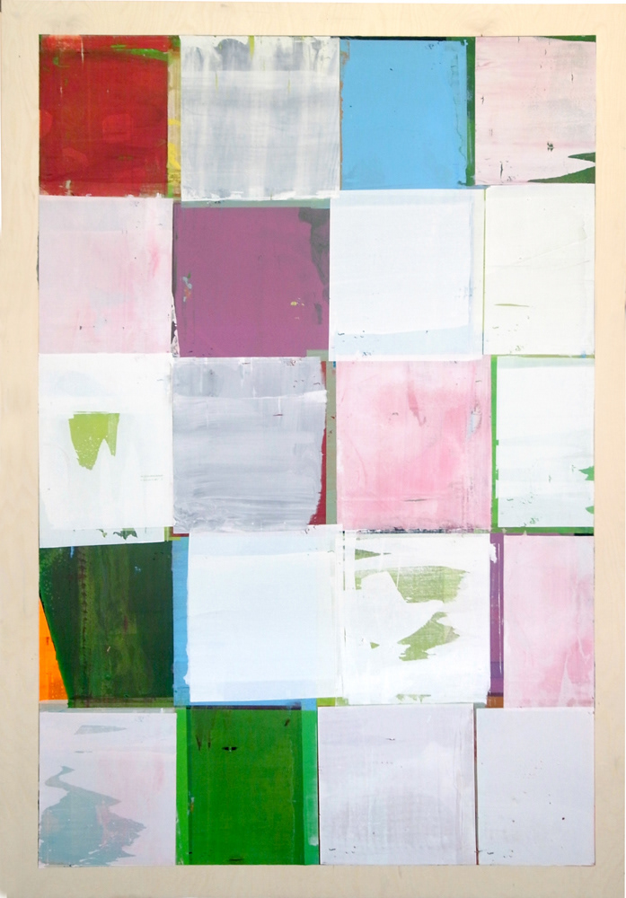 Bad Printing 26, screen-print on wood, 150 x 100 cm, 2014