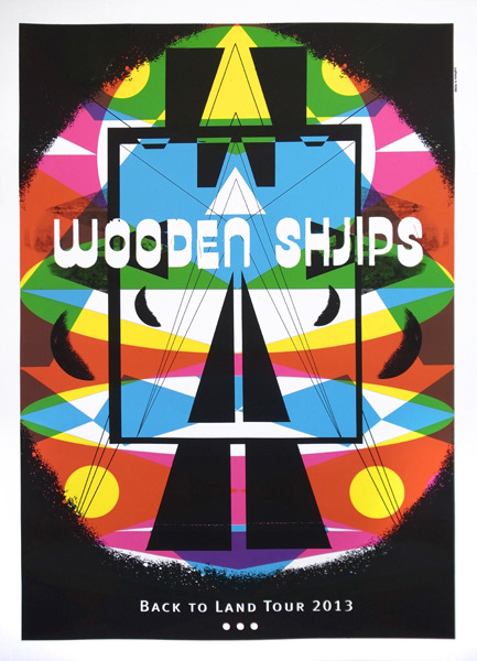 Wooden Shjips tour poster 2013