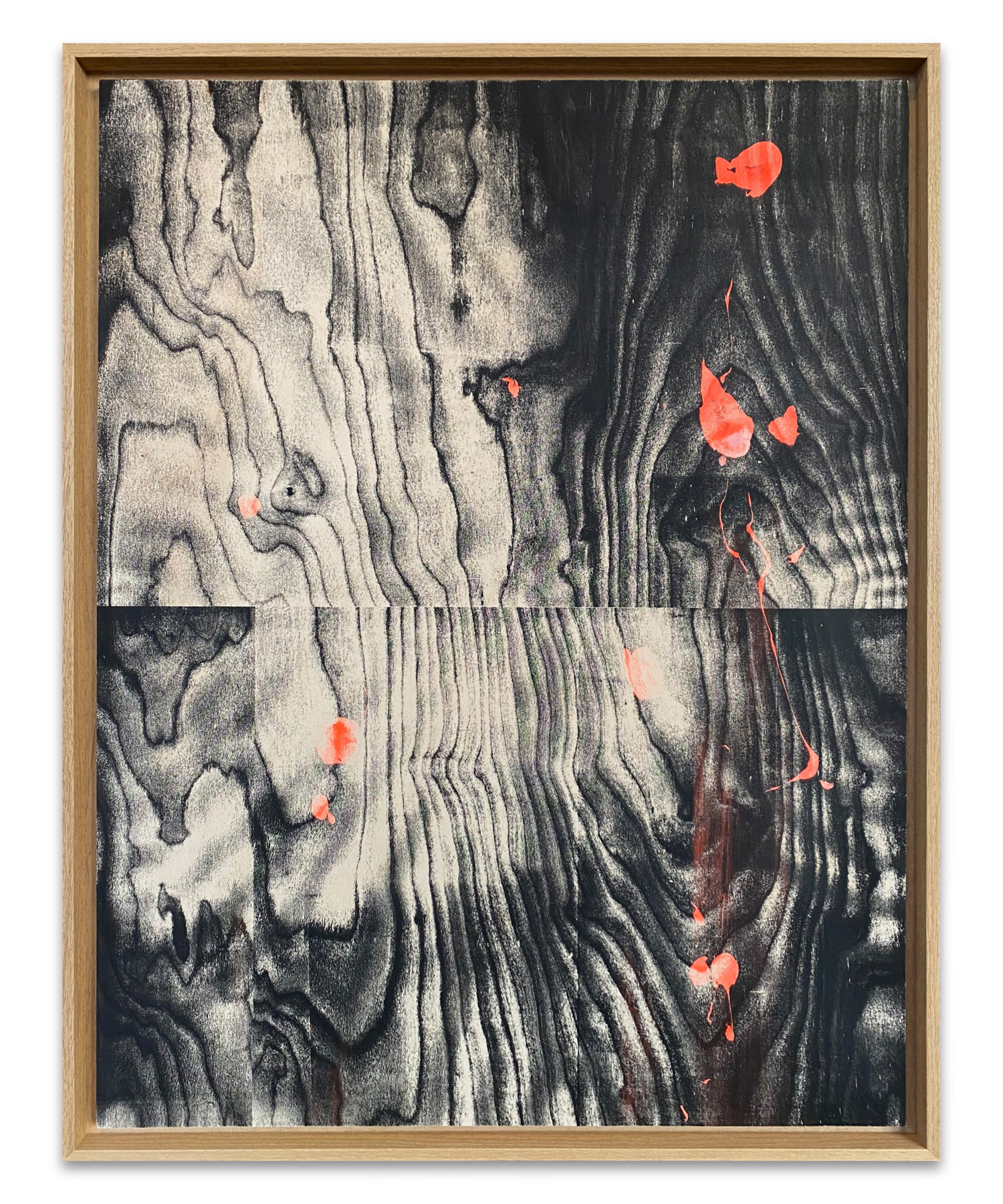 Psychic TV, screen-print on wood