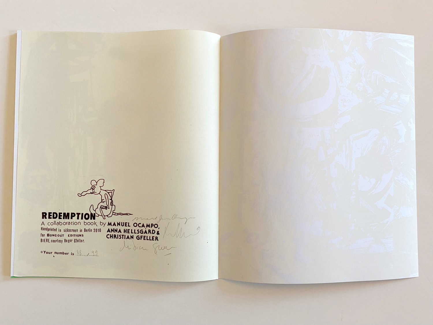 Redemption, collaboration with Manuel Ocampo, screen-printed, 2010, ed. 99ex