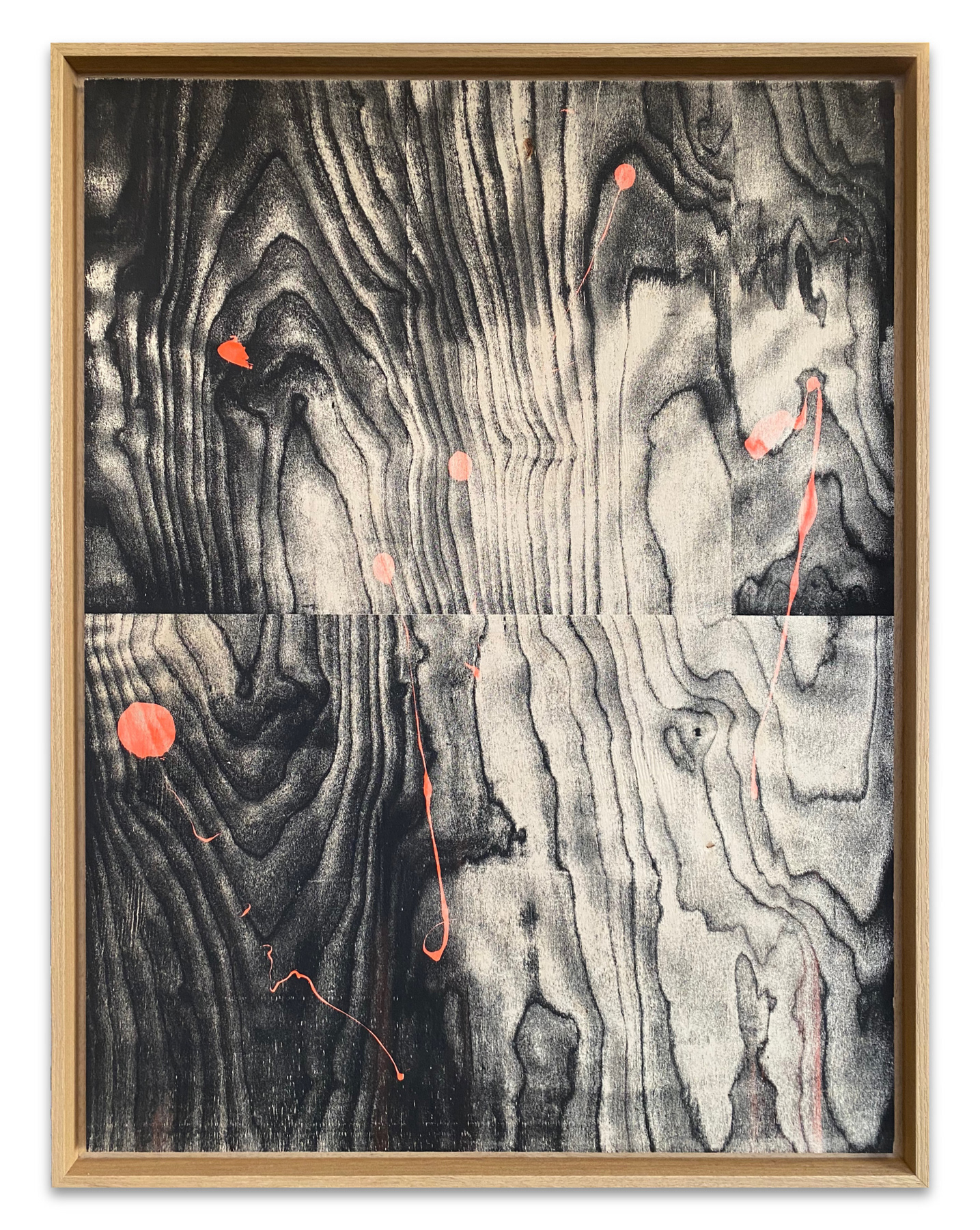 Psychic TV, screen-print on wood