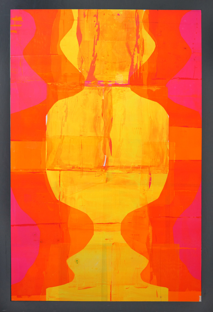 Bad Printing 33, screen-print on wood, 150 x 100 cm, 2014