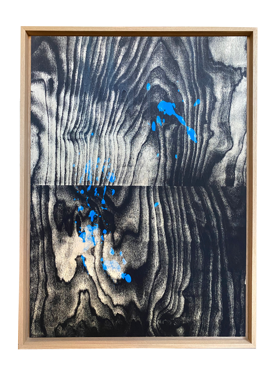 Psychic TV, screen-print on wood