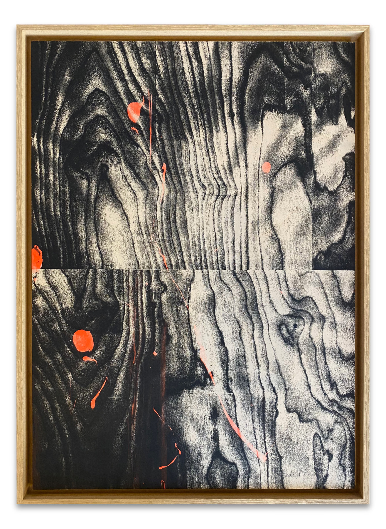 Psychic TV, screen-print on wood