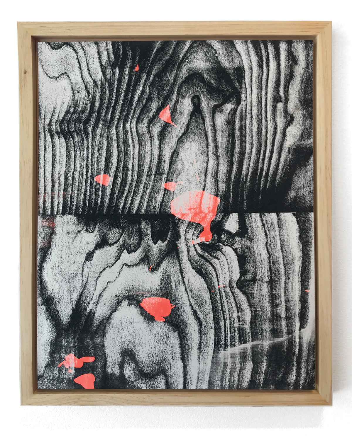 Psychic TV, screen-print on wood