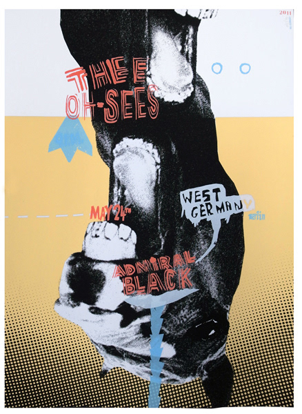 Thee Oh-Sees concert poster for West Germany Berlin