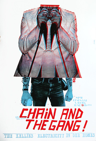 Chain and the Gang concert poster fro Berlin
