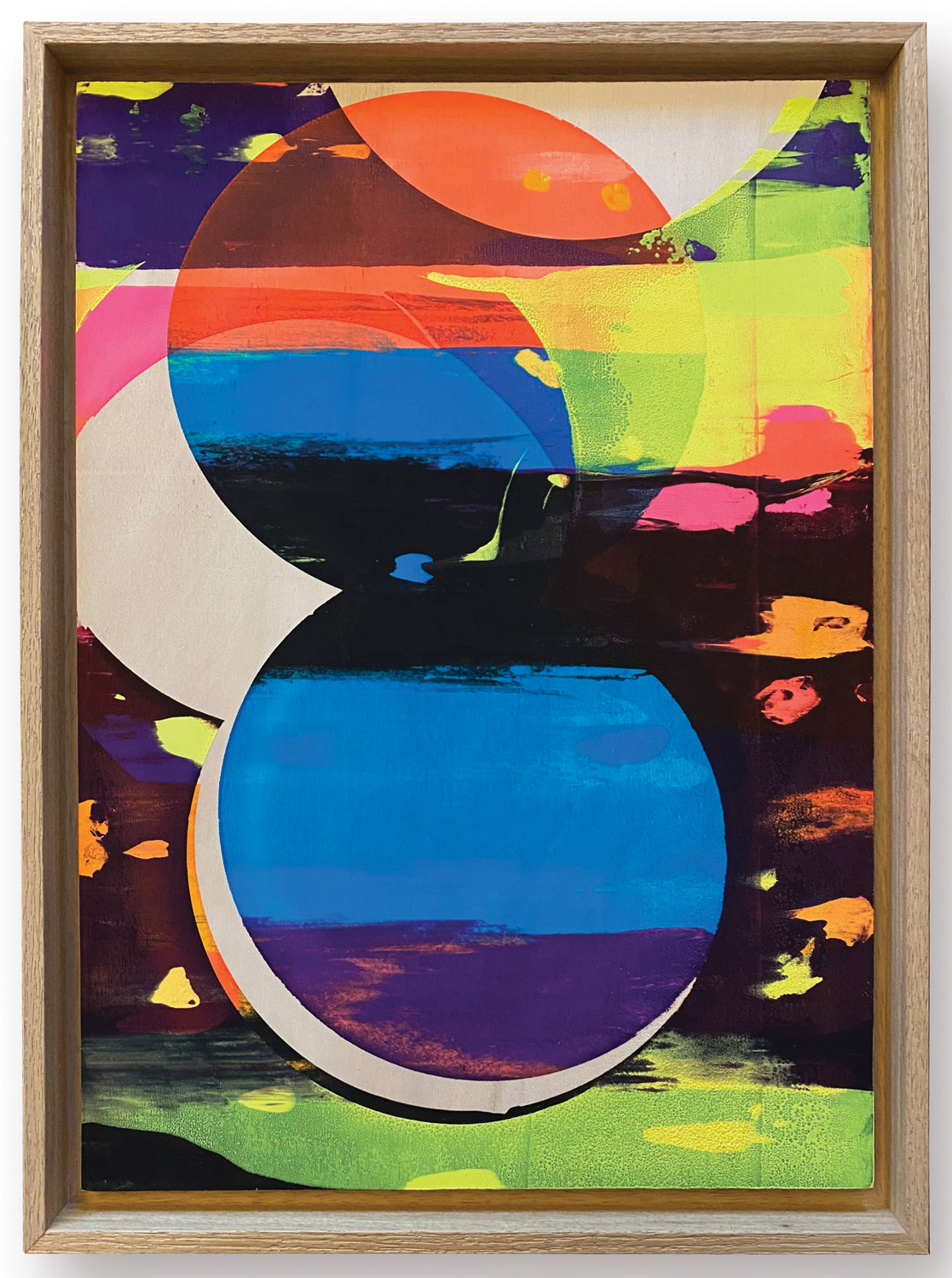 Stalker 24, 2020, screen-print on wood, 39 x 54 cm