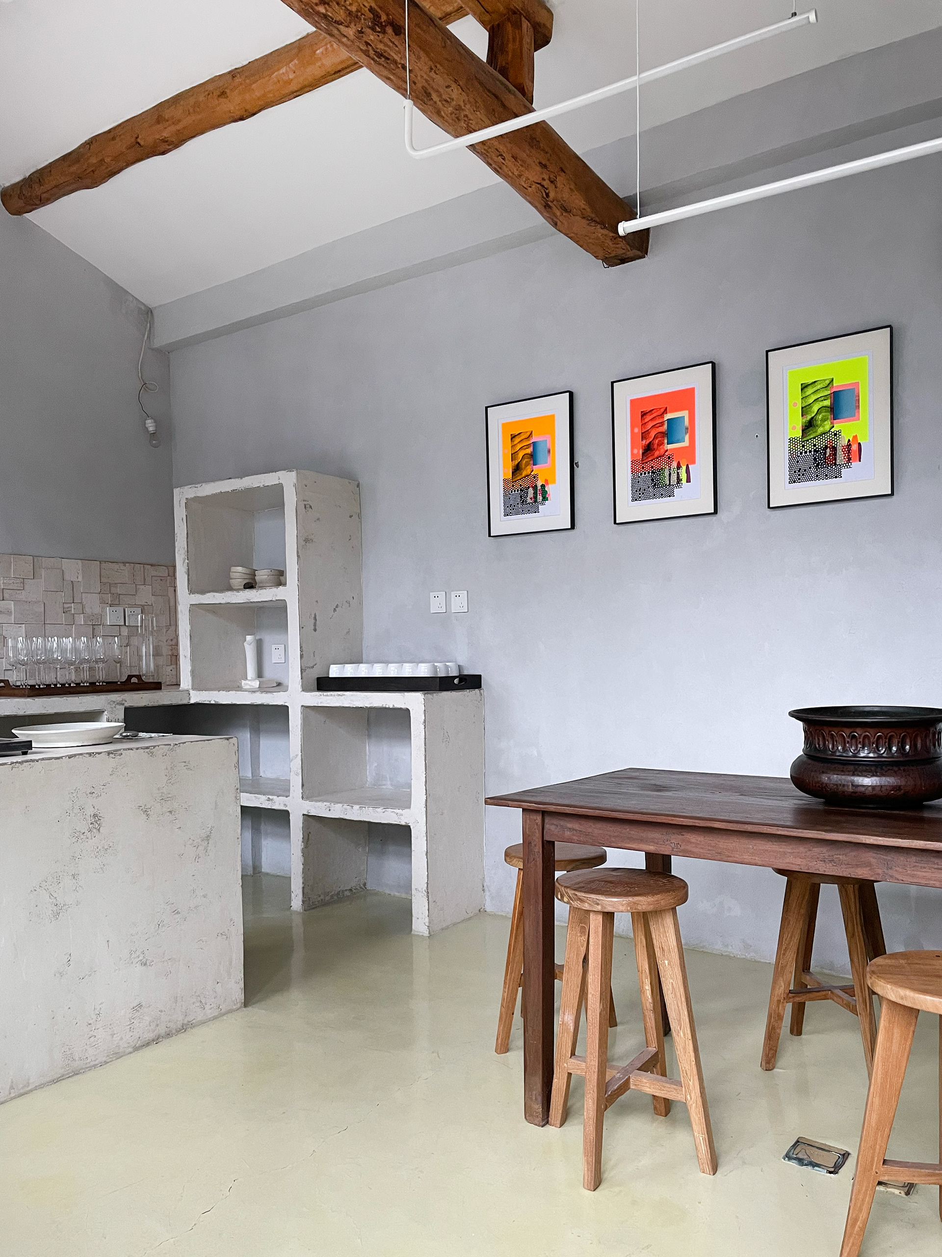 Solo Exhibition at Pomegranate Yard, Beijing, China