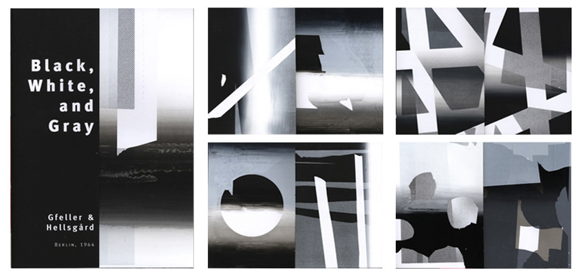 Black, white & Gray, Screen printed on white paper, 24 pages + cover, edition of 50 ex, 33 x 24 cm, 2015