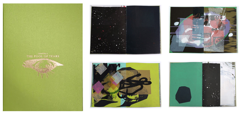 Chapter 02 - A Pool of Tears, hard cover with bronz embossing, 46 x 33 cm, 32 pages. Collection: the Librairie of Congress Collection, Washington D.C, USA