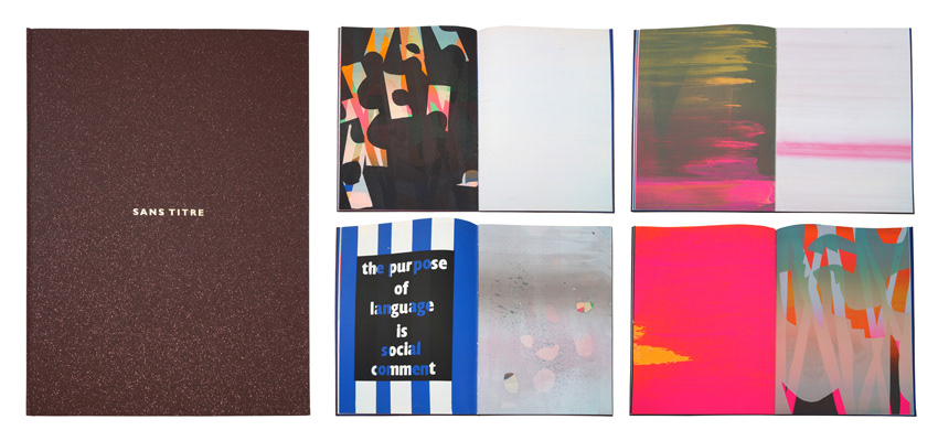 Sans Titre, hard cover with gold embossing, 33 x 46 cm, 32 pages, 2015.