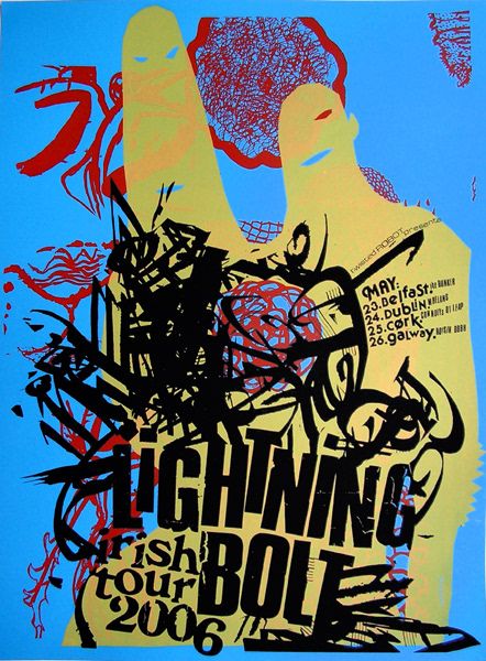 Lightning Bold Irish Tour 2006 Poster for