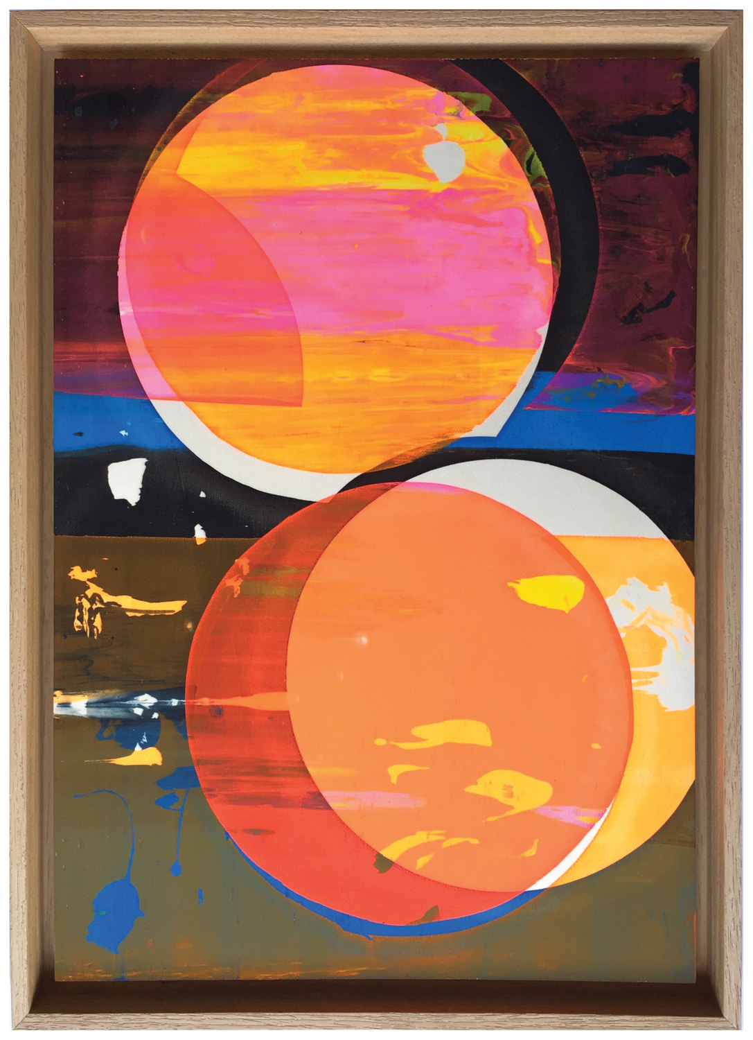 Stalker 1, 2020, screen-print on wood, 39 x 54 cm