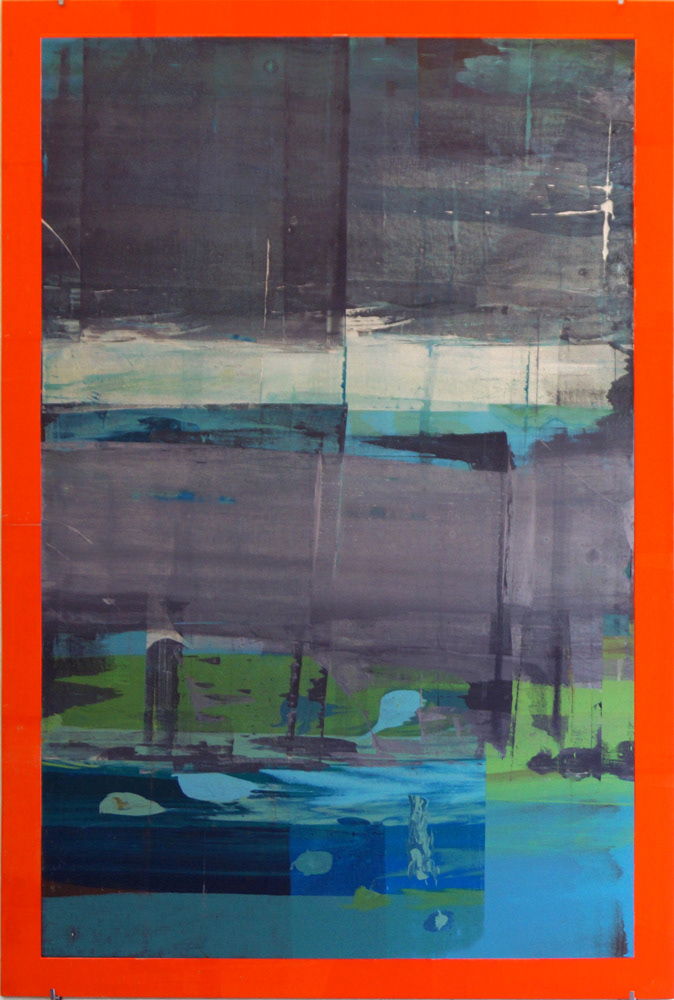 Bad Printing 27, screen-print on wood, 150 x 100 cm, 2014