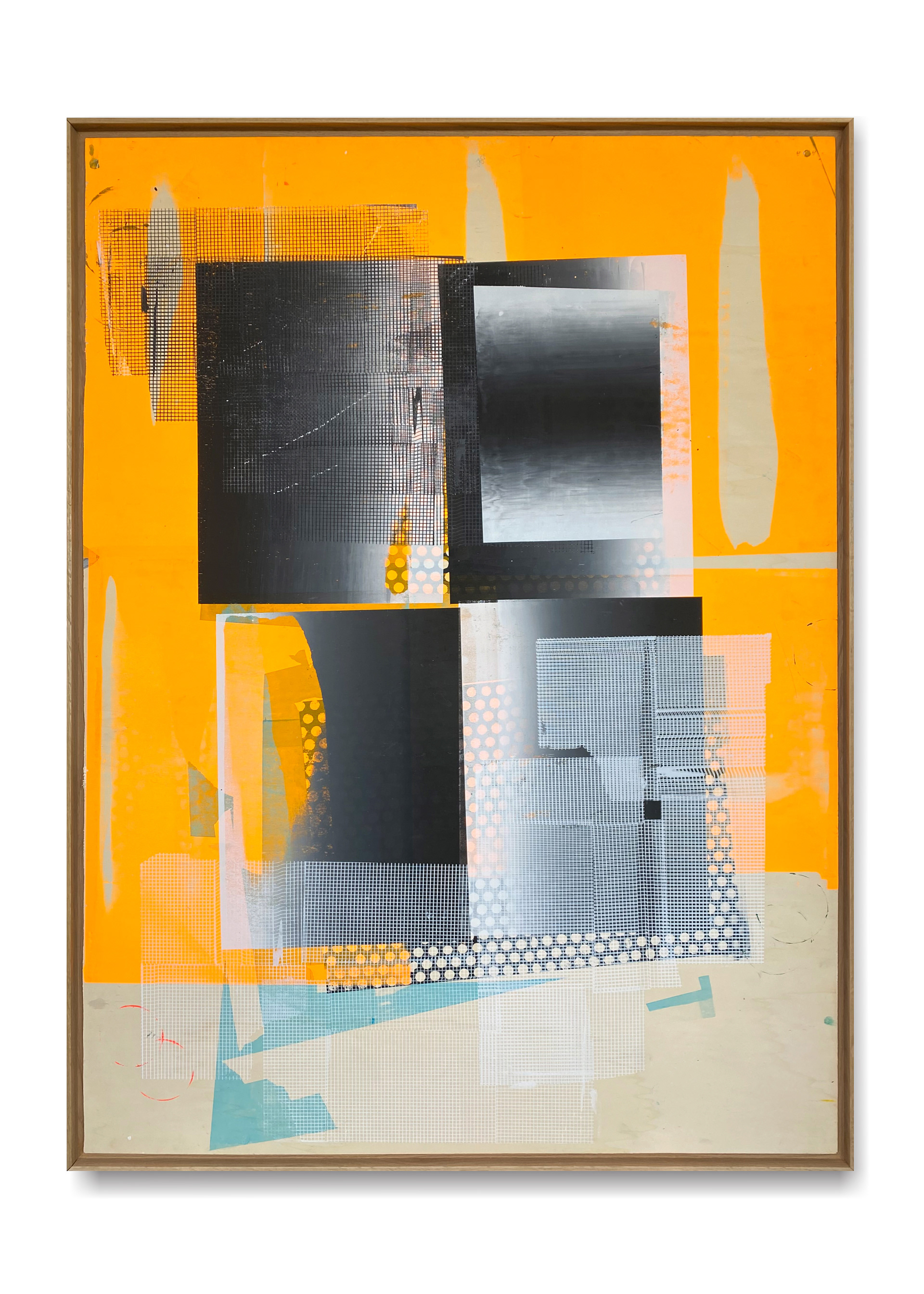Table 04, screen-print & mixed media on wood,  180 x 134 cm, 2020
