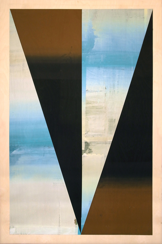 Bad Printing 14, screen-print on wood, 150 x 100 cm, 2013