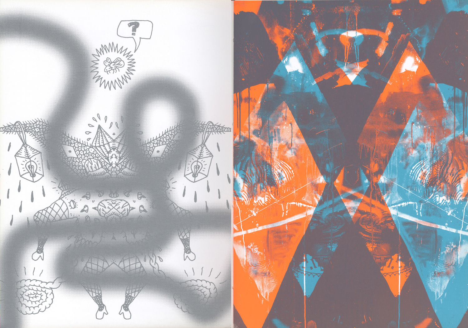 Re:Echo, Silkscreen on heavy white paper. 24 pages + cover, 32 x 23 cm , edition of 50 ex, signed & numbered.