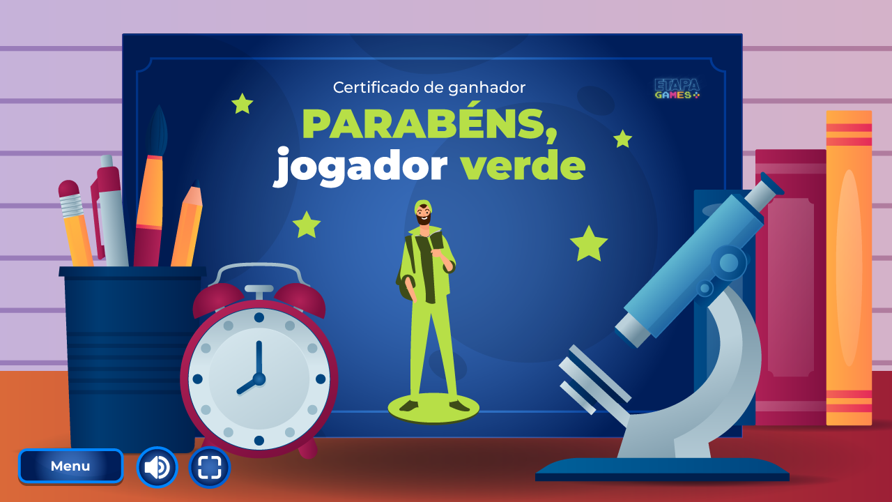 Tela do vencedor