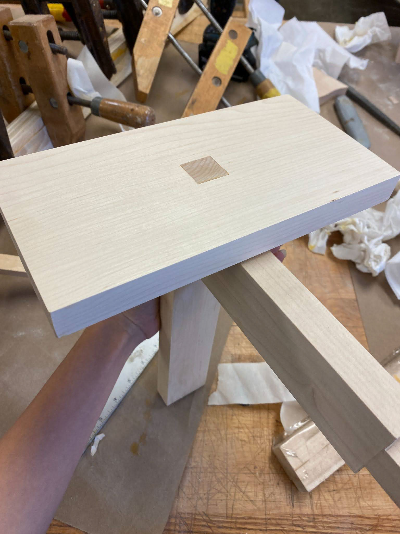 sanding finished joints