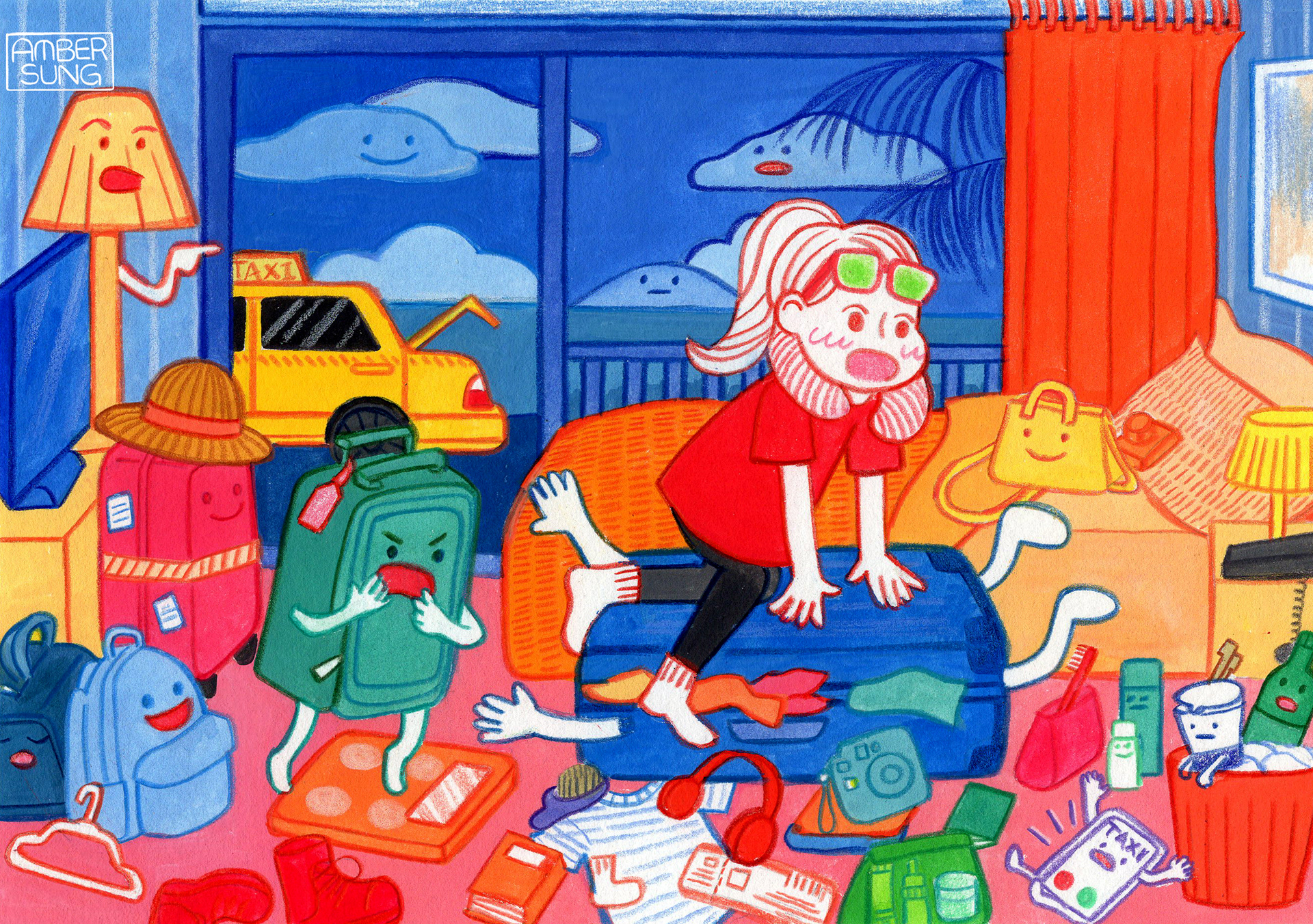 Travel with Luggages
