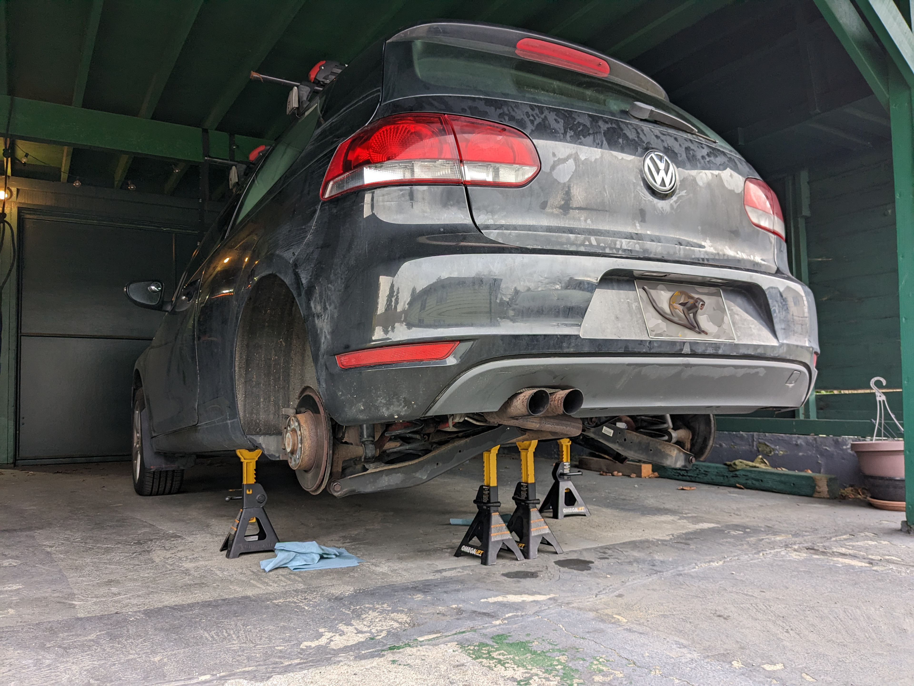 At this point I thought I was just replacing suspension bushings.