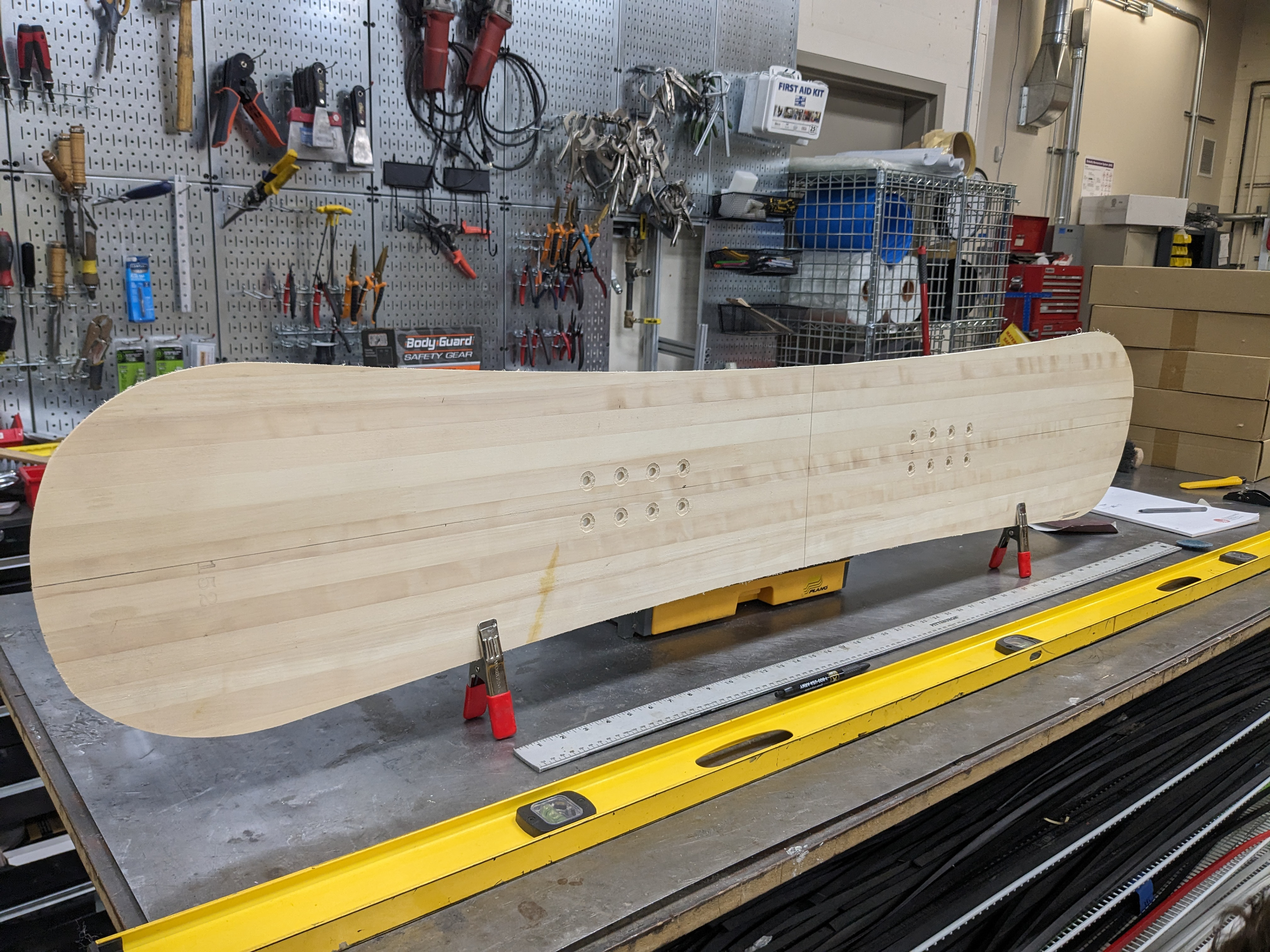 Prepping core for sidewall.