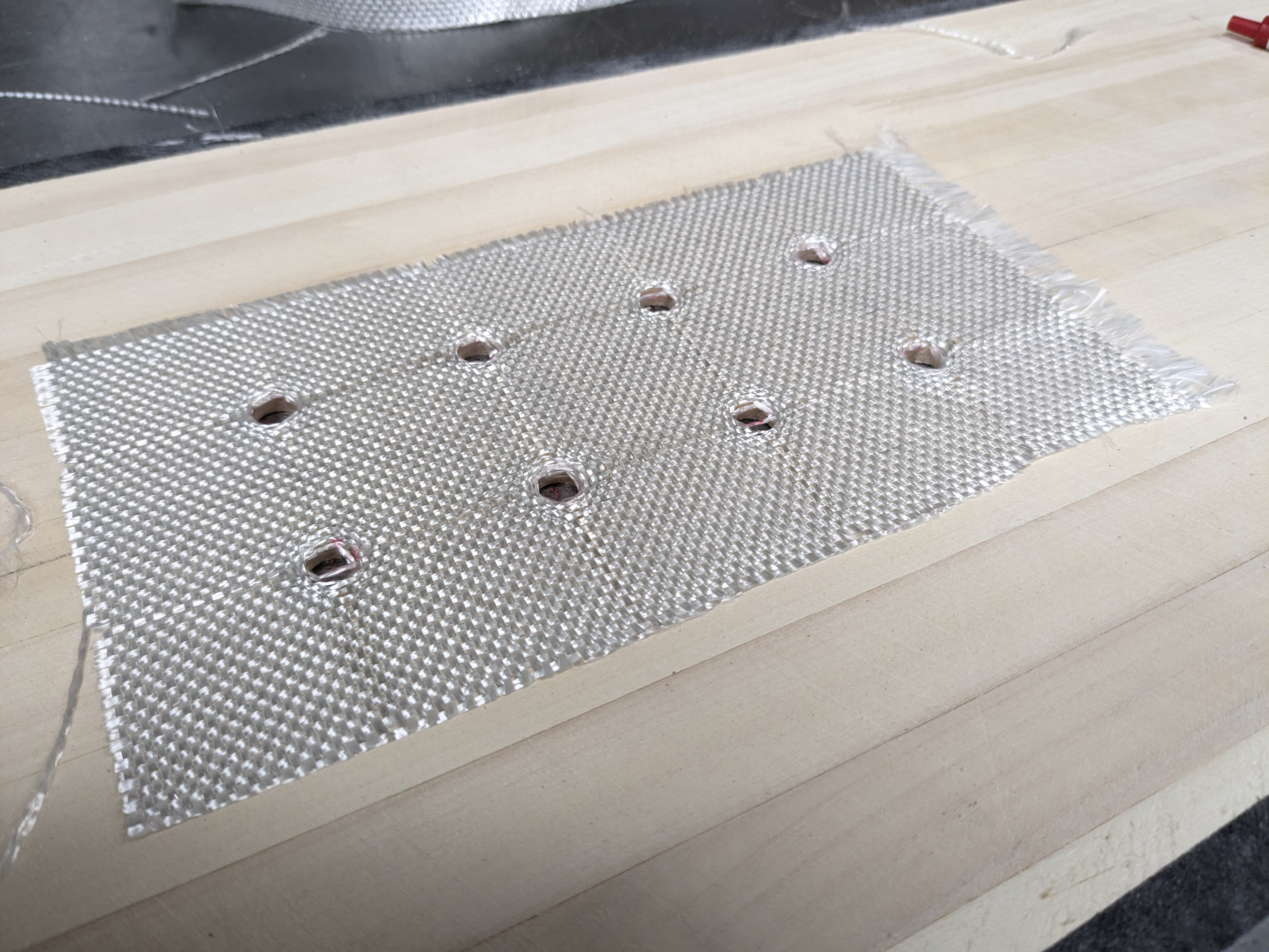 The fiberglass prevents the inserts from pulling through.