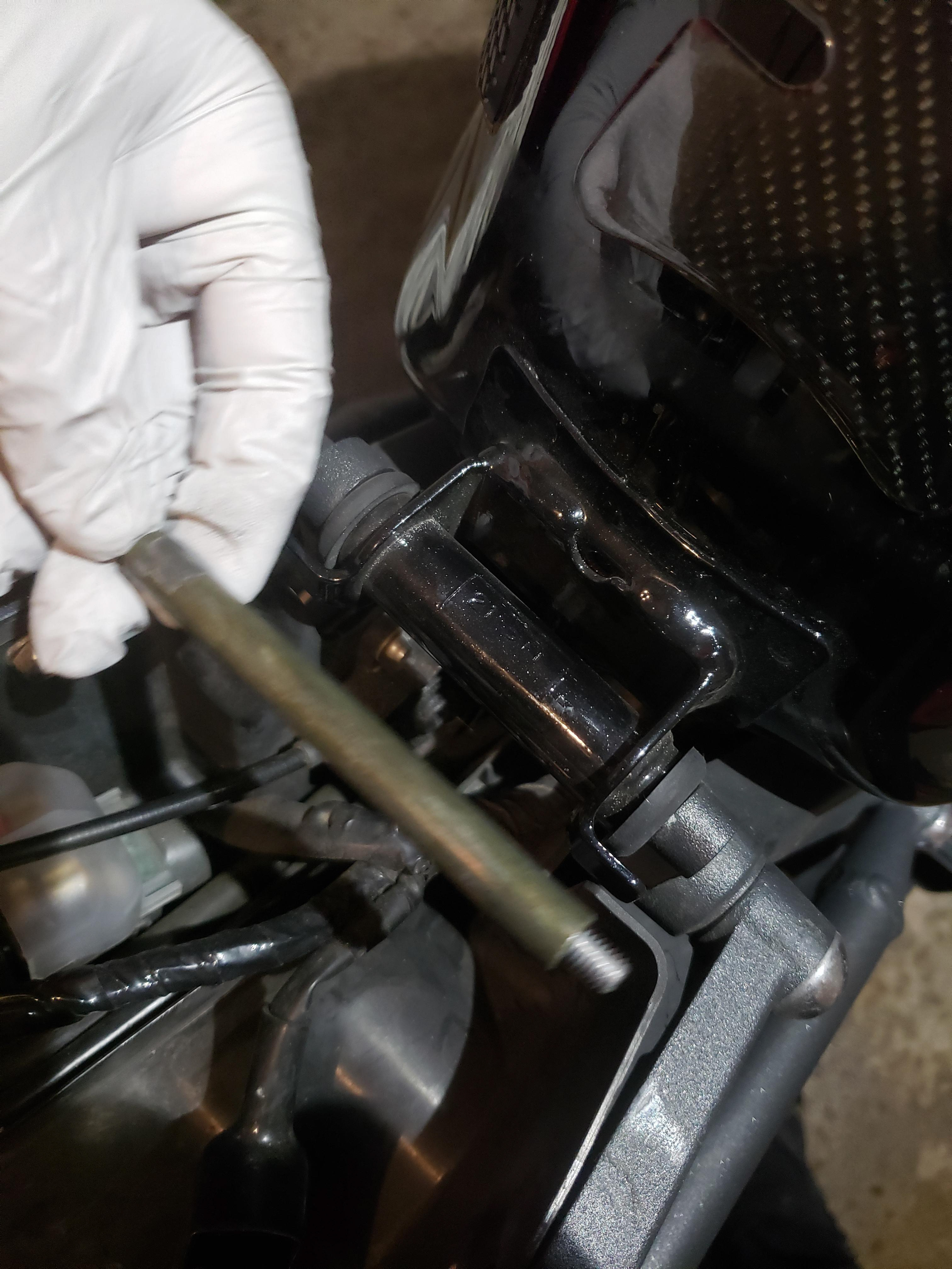 Remove tank pivot.