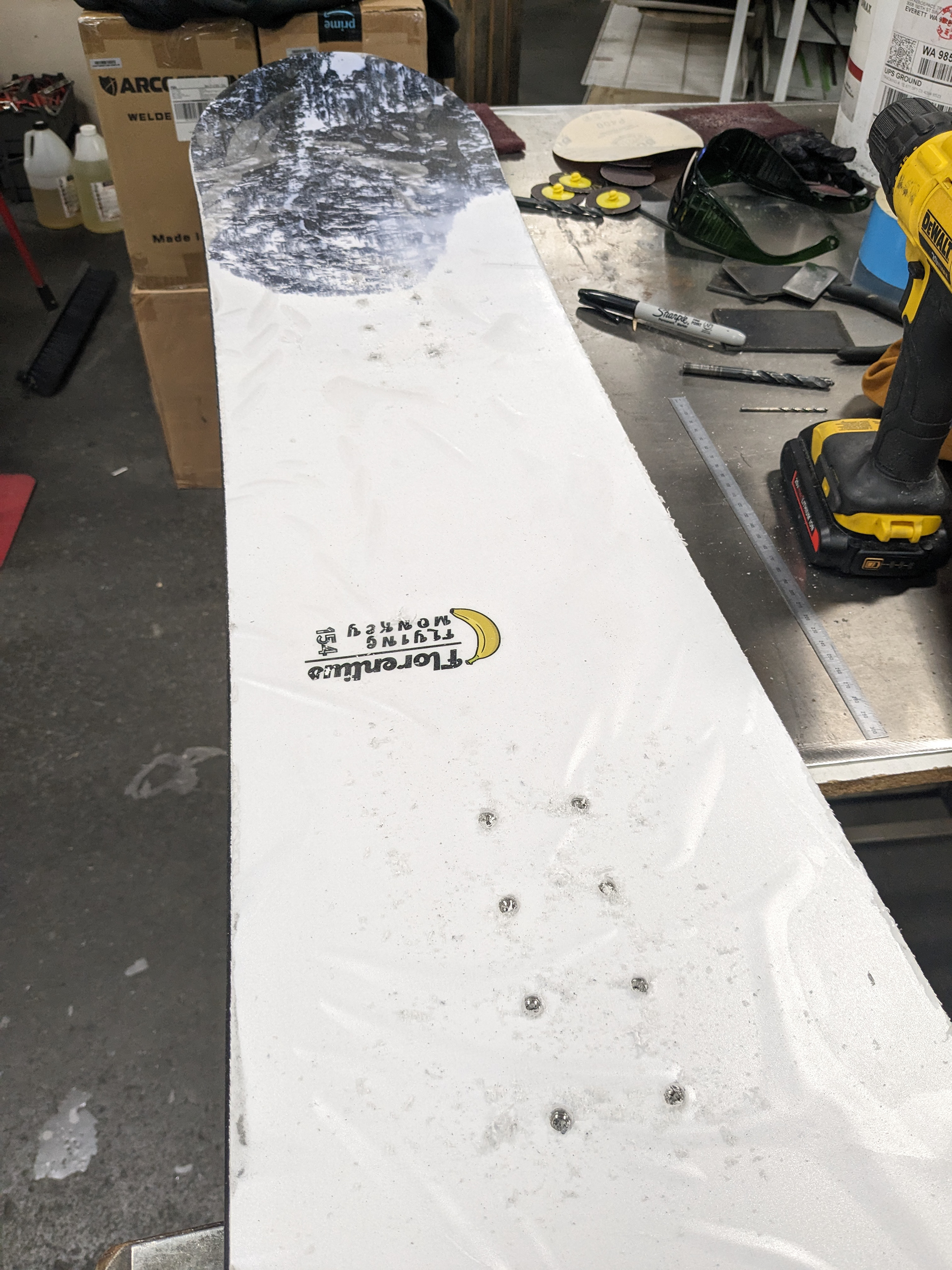 Phew, all the holes drilled with no misses!