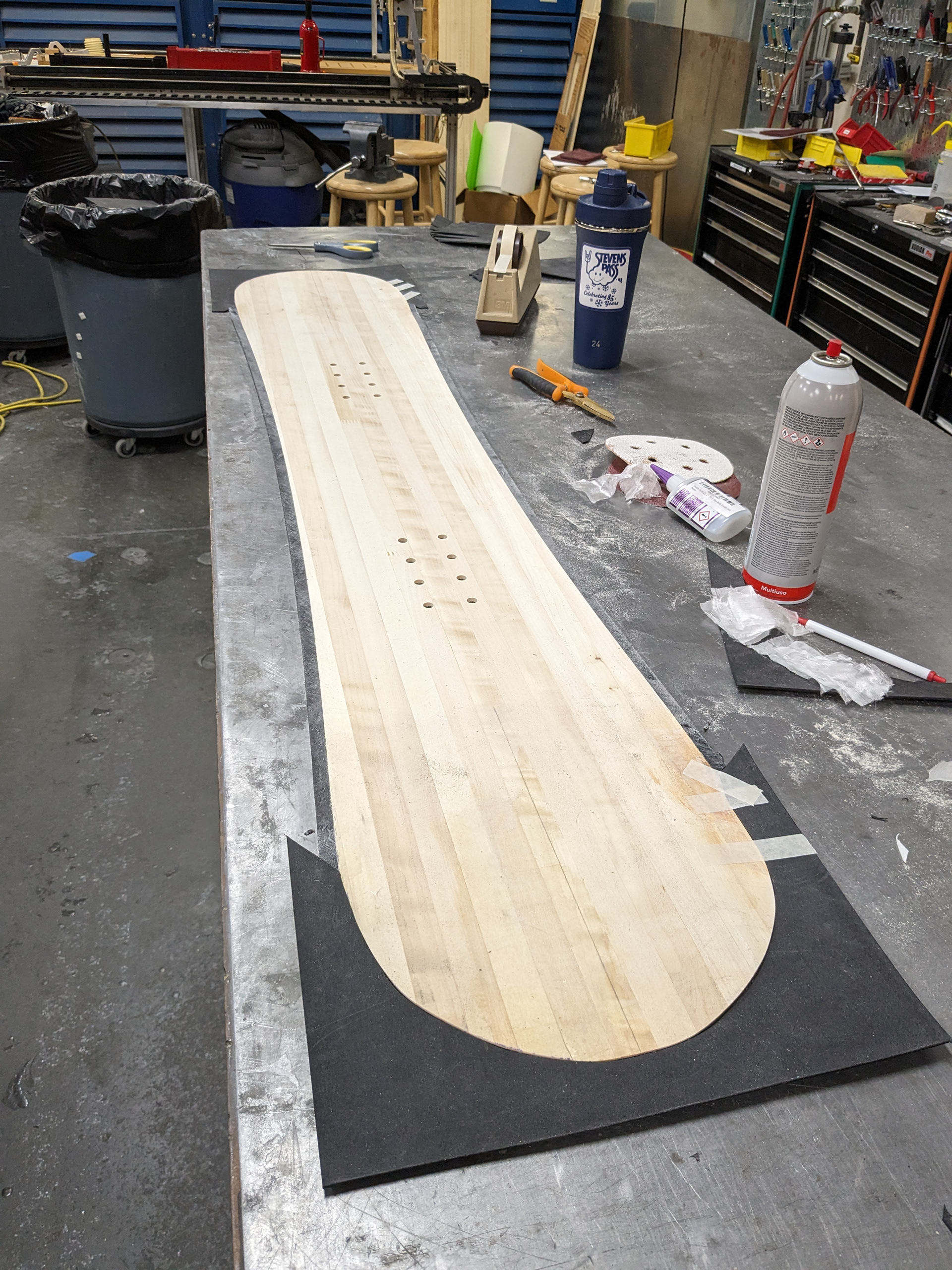 Attaching the tip fill.