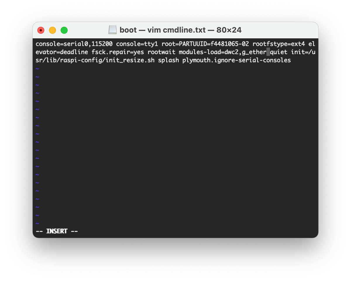 Enabling gadget mode over ethernet