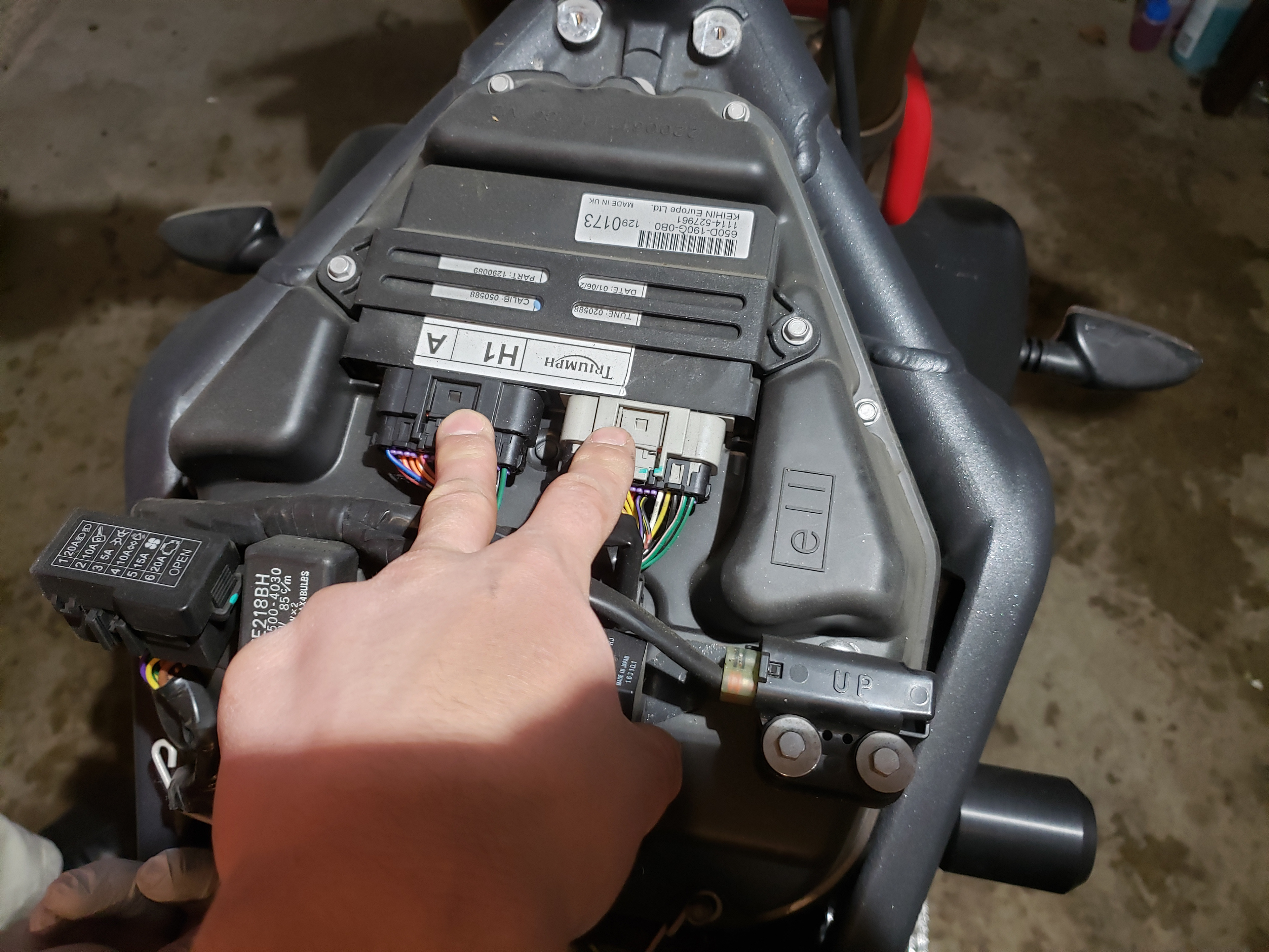 Disconnect ECU.
