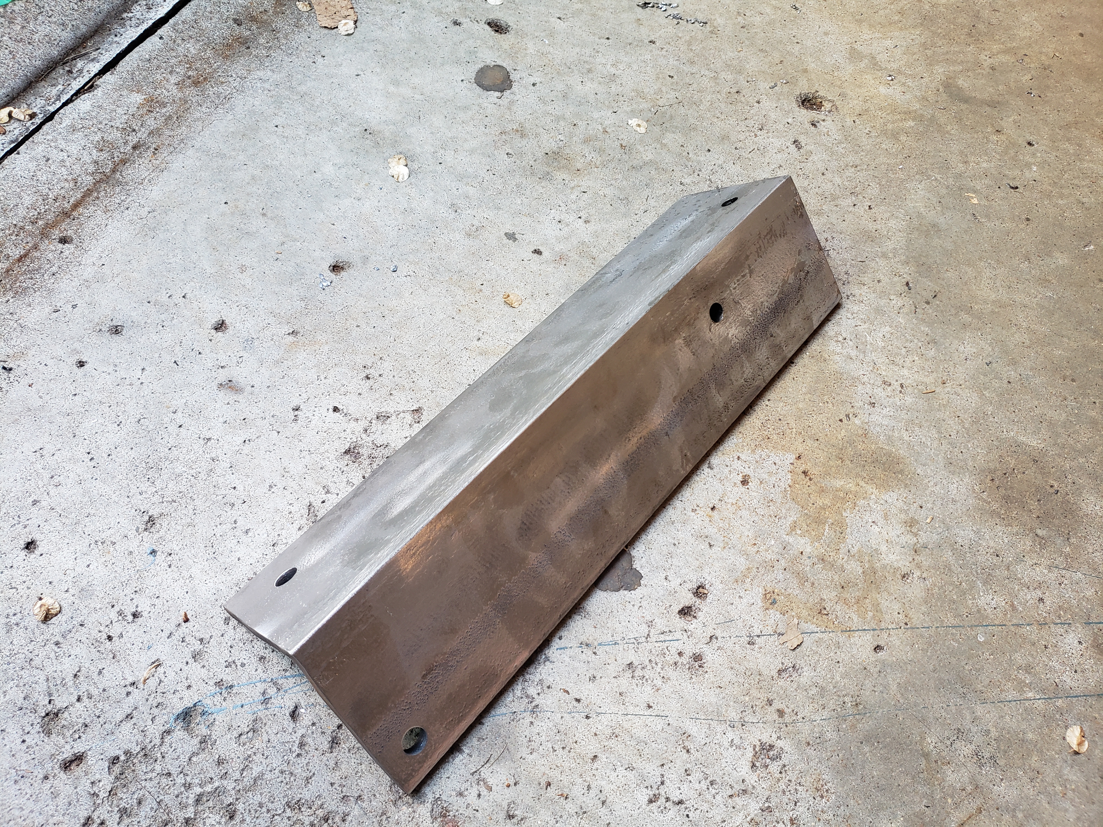 Holes drilled in upper.