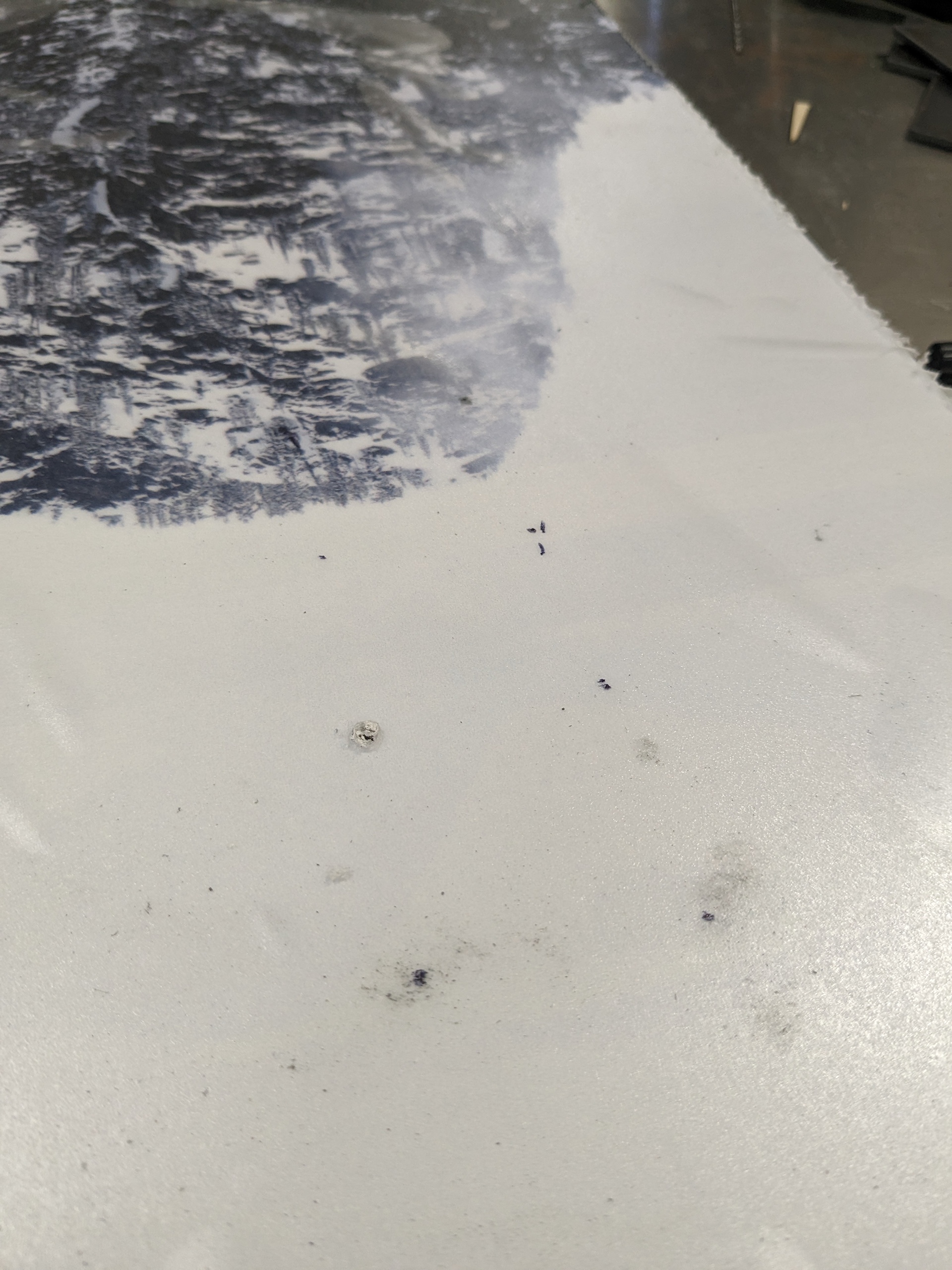 Some holes drilled.