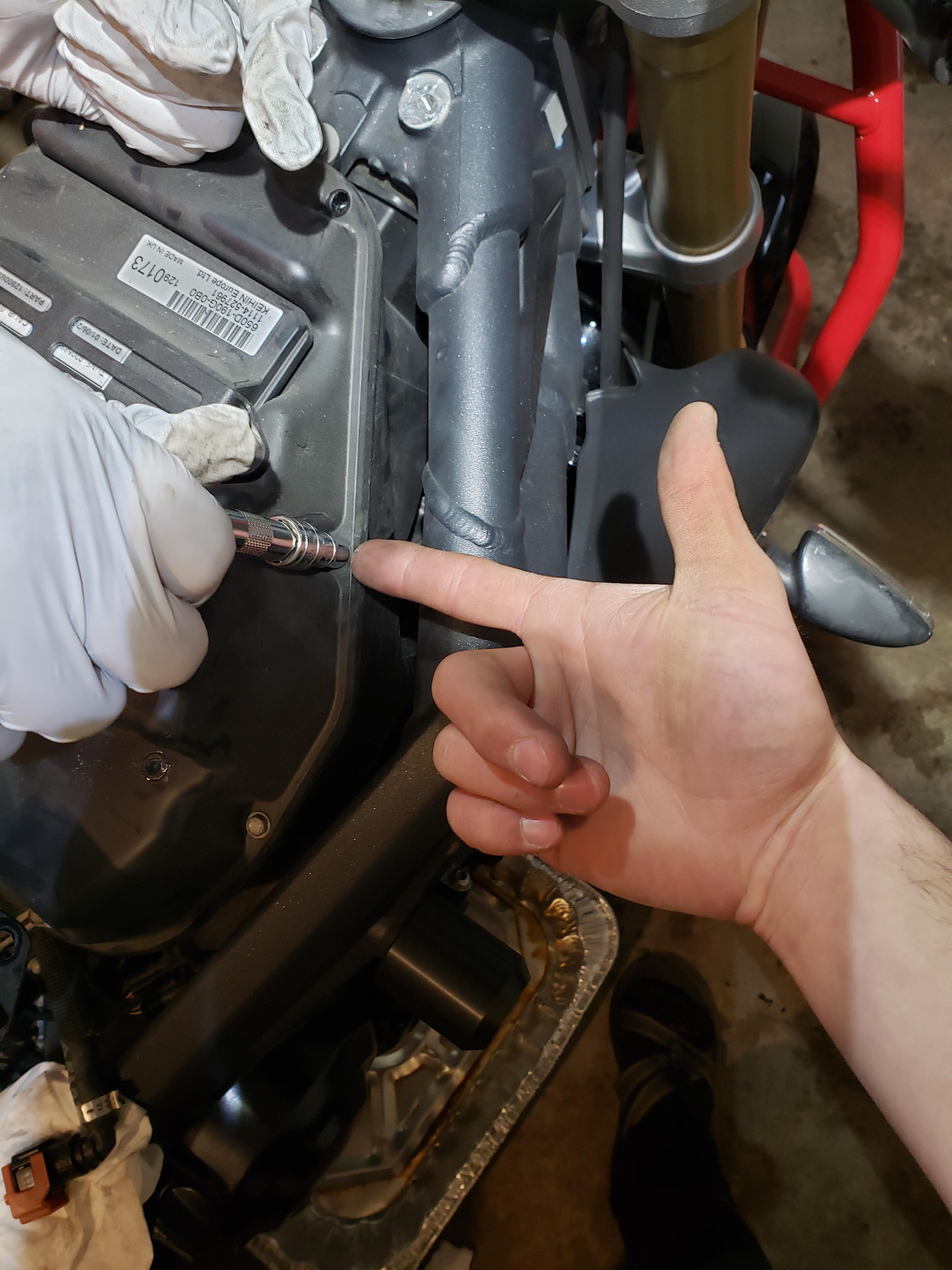 Air box cover removal.