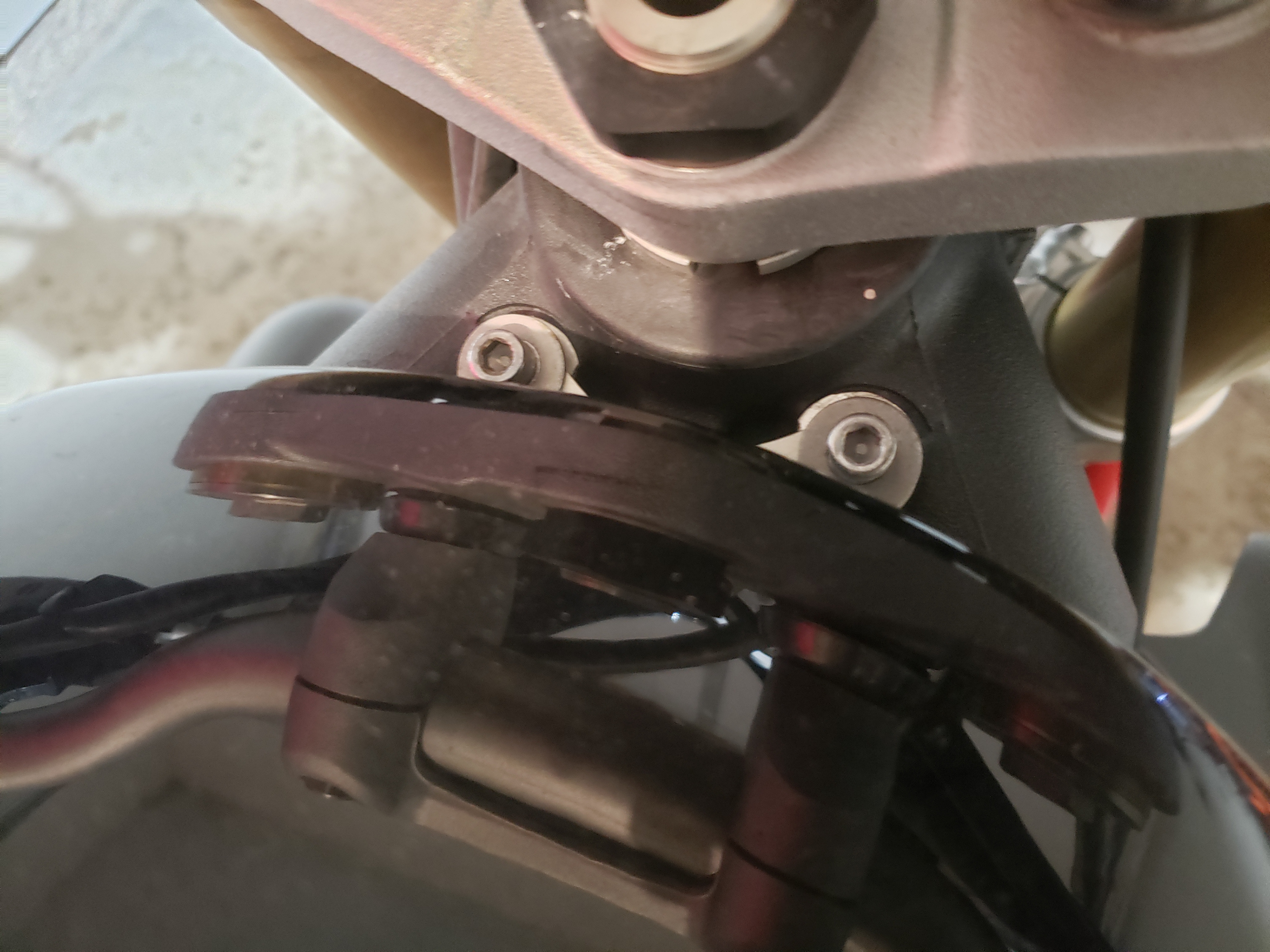 Remove tank bolts.