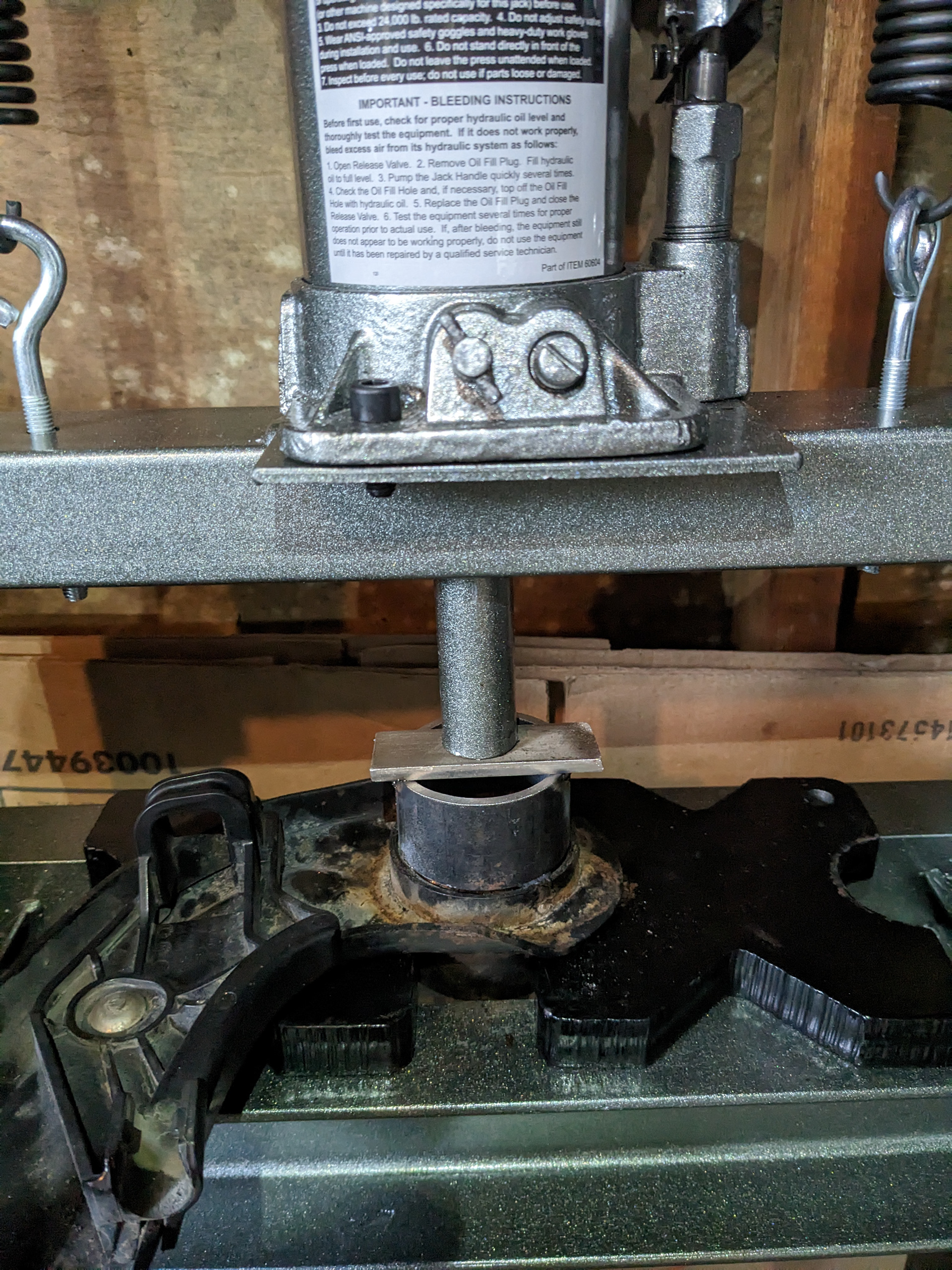 Big trailing arm bushing attempt 1.