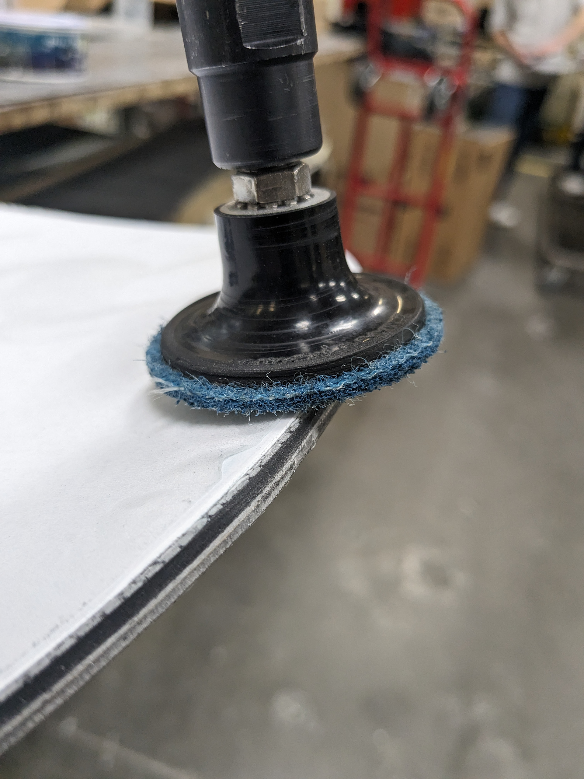 Smoothing it.