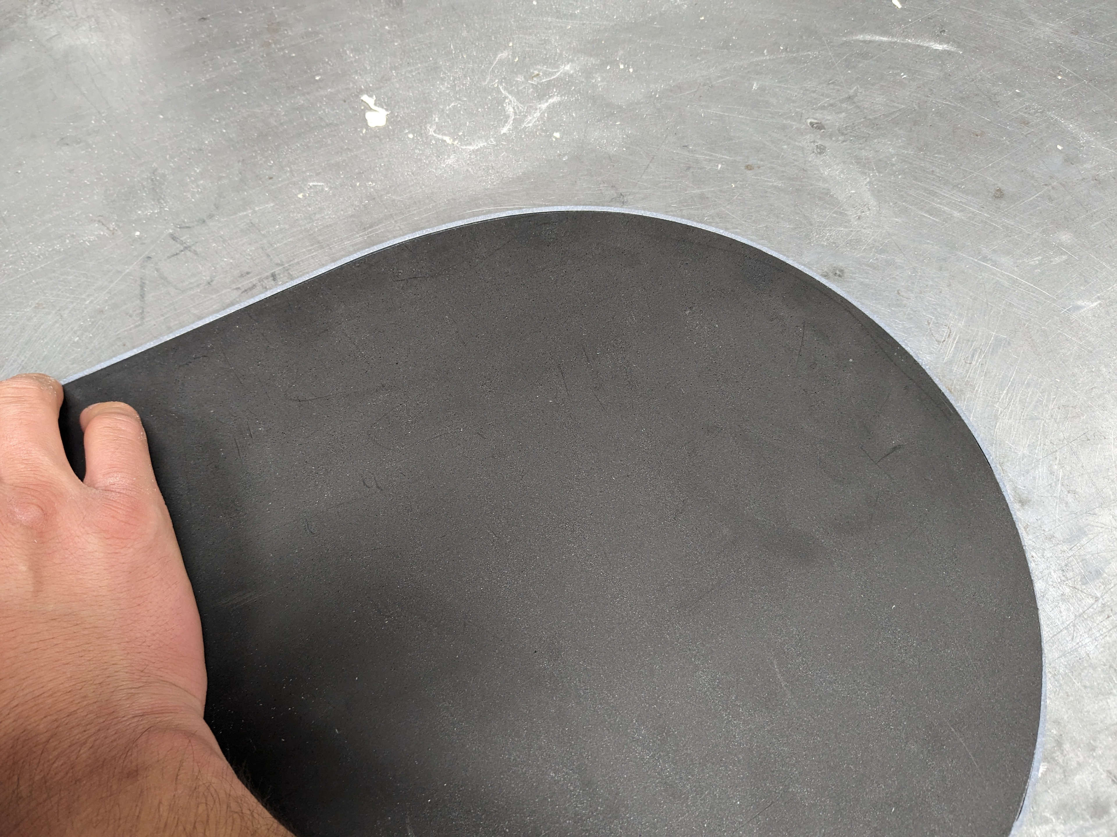 One edge fitting pretty well.