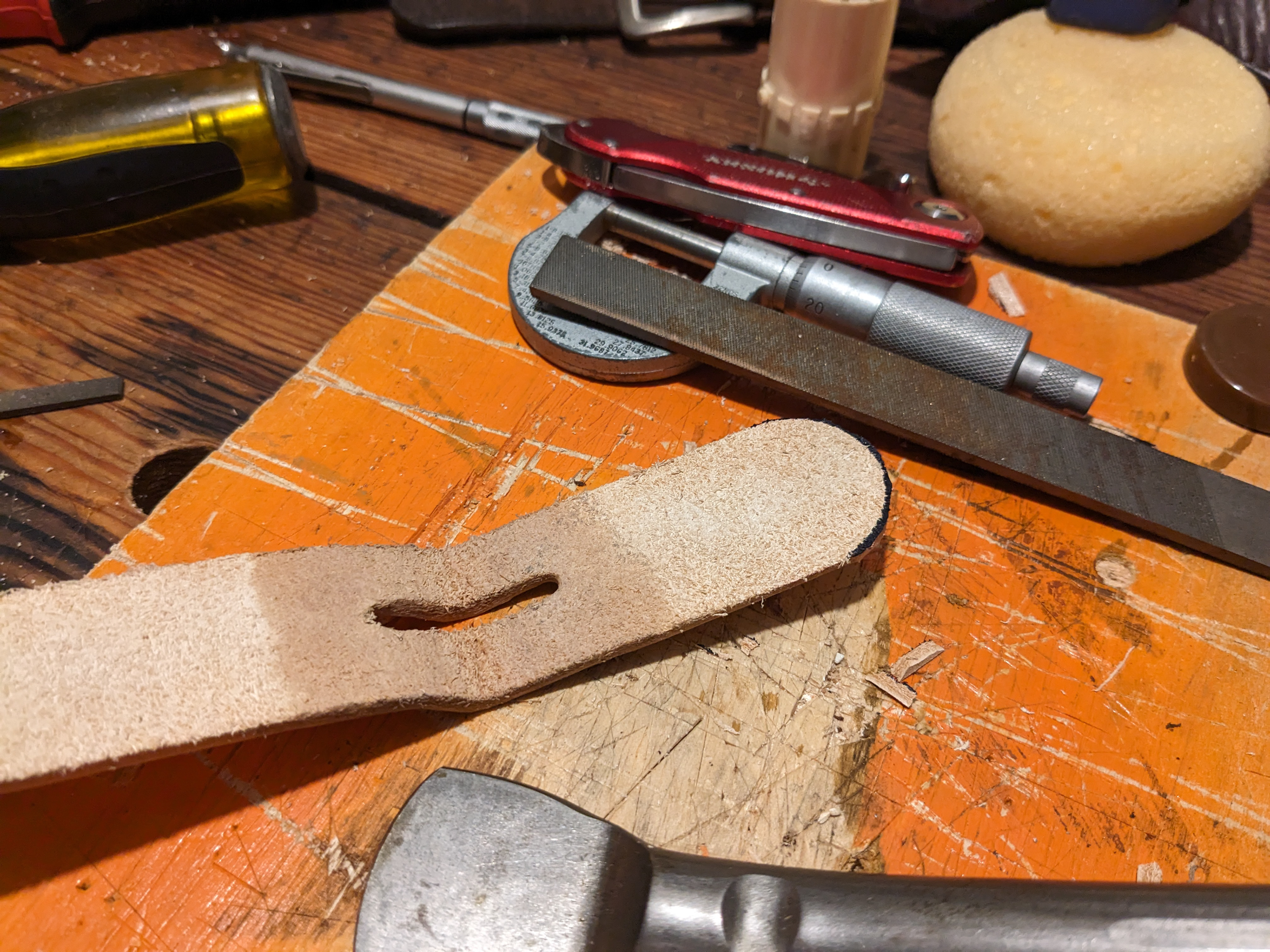 Cut out round.