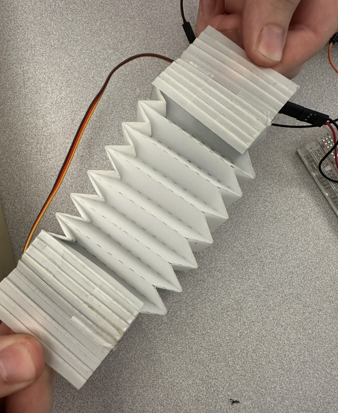 Bottom of origami robot