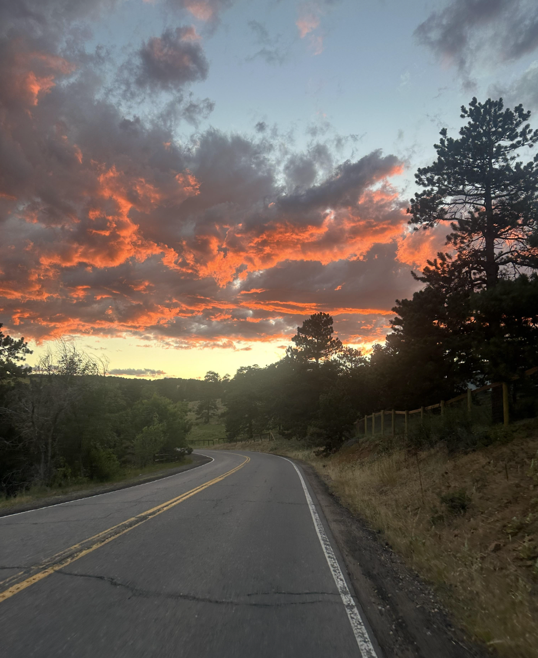 Beautiful sunsets in Golden, CO